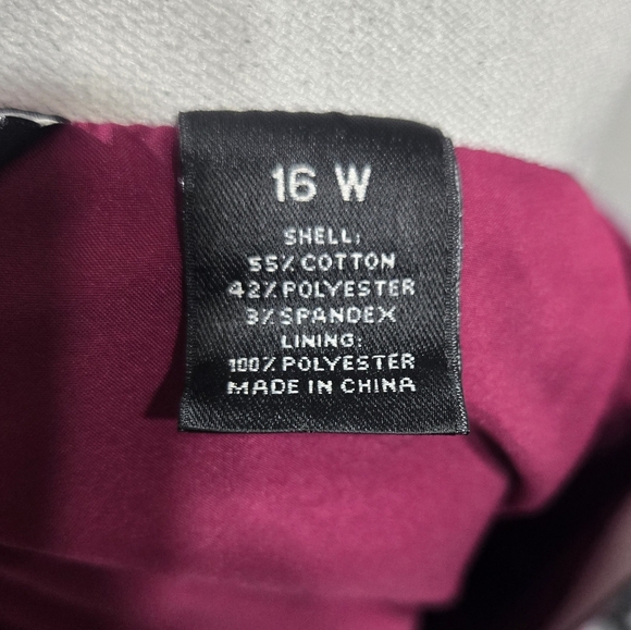 Investments Purple/pink Skirt Elastic Waistband Sz 16w - Picture 5 of 6